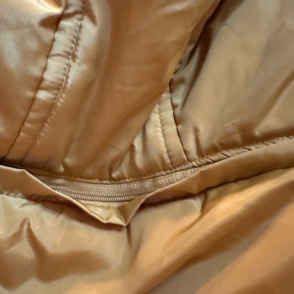 BodiLove Women's Winter Quilted Puffer Jacket with Removable Faux Fur Size Small - Picture 7 of 9